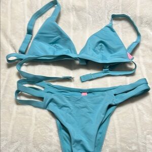 Victoria's Secret Aqua Bikini Sz M